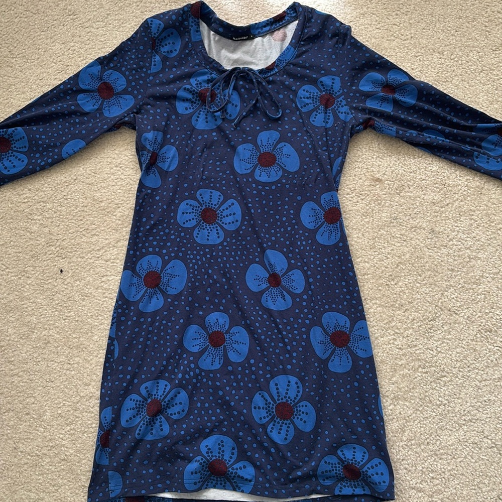 Floral Blue Dress